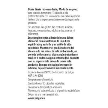 Solgar L-Glutathione 250 mg Capsules - Antioxidant Support