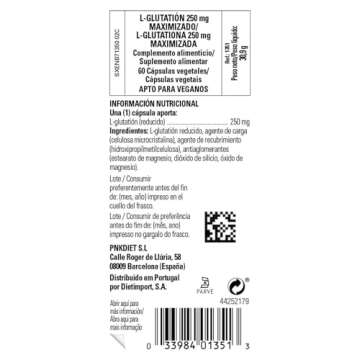 Solgar L-Glutathione 250 mg Capsules - Antioxidant Support