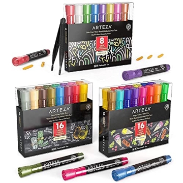 ARTEZA Chalk Markers Bundle, Painting Art Supplies for Artist, Hobby Painters & Beginners