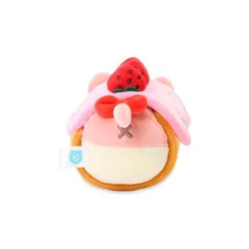 Anirollz Stuffed Animal Plush Toy - Official Roll Blanket Outfitz Doll |Soft, Squishy, Warm, Cute, Comfort, Safe| Strawberry Roll Cake Pillow with Kitty - Birthday Decorations Gift 6" Kittiroll