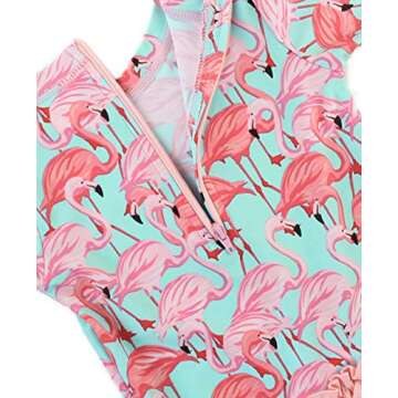 Fab Flamingo Rash Guard for Infants - UV Protection Swimwear