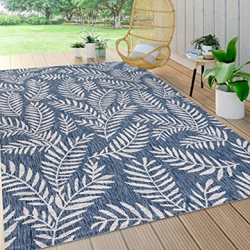 JONATHAN Y Nevis Palm Frond Indoor Outdoor Area-Rug - Durable & Easy-Cleaning
