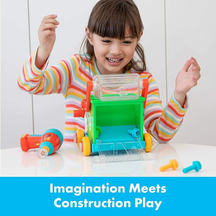 Design & Drill Bolt Buddies Recycling Truck for Kids