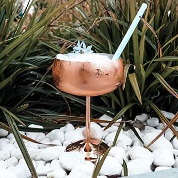YeCheer Copper Champagne Glasses Set for Cocktail Lovers