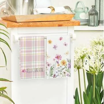 Artoid Mode Spring Kitchen Towels Set of 4 - Stylish and Absorbent