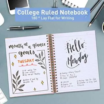 Spiral Notebook with 300 Pages, College Ruled Journal