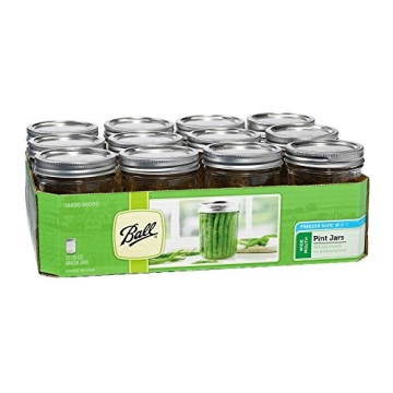 Ball 16-Ounce Wide Mouth Mason Jar Set - 12 Count