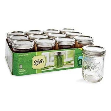 Ball 16-Ounce Wide Mouth Mason Jar Set - 12 Count