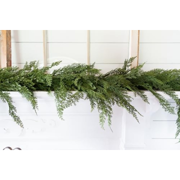 Extra Full Faux Cedar Garland - 72" Christmas Decor