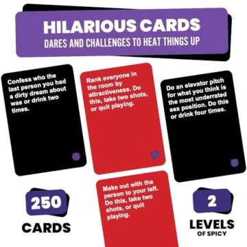 Do or Drink Naughty Edition - The Adult Drinking Game for Spicy Situations - Fun Party Games for Adults with 250 Cards - Great for Game Night, Pre Games, After Parties, and More