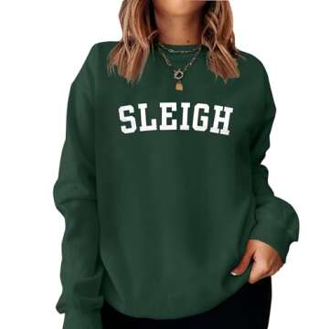 Stylish MNLYBABY Christmas Sweatshirt for Women