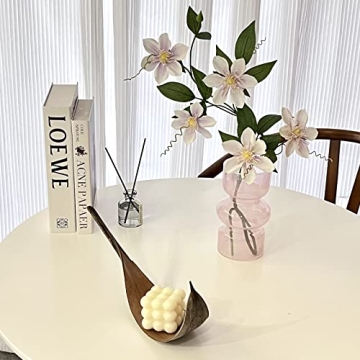 BLOFLO Pink Glass Hydroponic Vase for Modern Décor