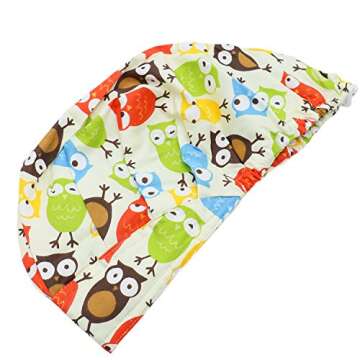 Buorsa Set of 2 Doctor Scrub Cap,Adjustable Bouffant Flower Print Hat for Women Ponytail