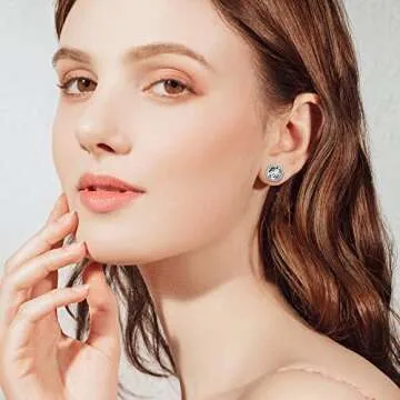 Stunning KesaPlan Austria Crystal Stud Earrings for Women