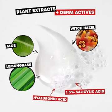 THAYERS Blemish Clearing Acne Face Wash, Gentle & Effective