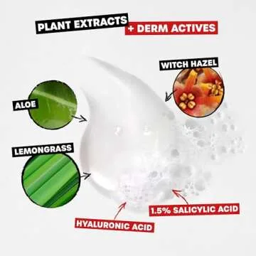 THAYERS Blemish Clearing Acne Face Wash, Gentle & Effective