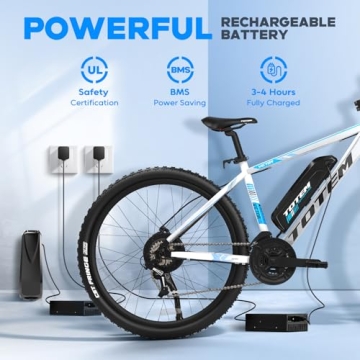 Totem Electric Bike for Adults with 40 Mile Range