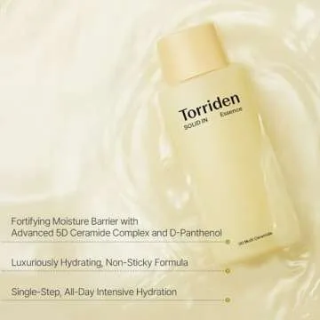 Torriden SOLID IN Ceramide Essence 100ml (3.38 fl. oz.) | For Deep Hydration, Moisturizing, Improving Skin Barrier | 5 Types of Ceramides & Panthenol for Dry and Sensitive skin