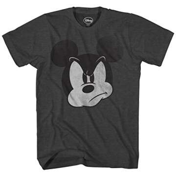 Disney Mad Mickey Mouse T-Shirt Shirt for Men Adult Graphic Tshirt Men's Tee Gift Merch Women Appare...