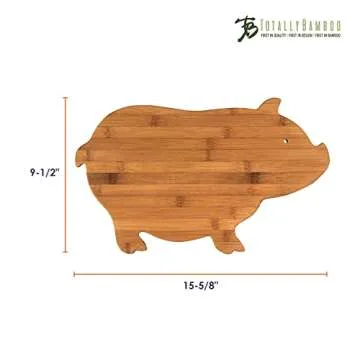 Charming Pig Shaped Bamboo Charcuterie Board for All