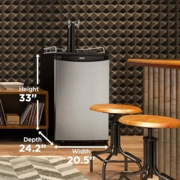 Danby 5.4 Cu.Ft Double Tap Kegerator with Unique Features