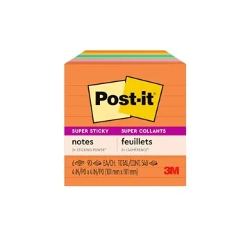 Post-it Super Sticky Notes with 2x Sticking Power