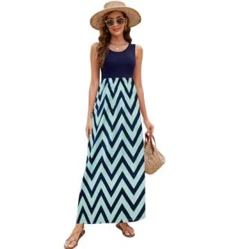 Sherosa Boho Beach Long Maxi Dress Stylish Sundress