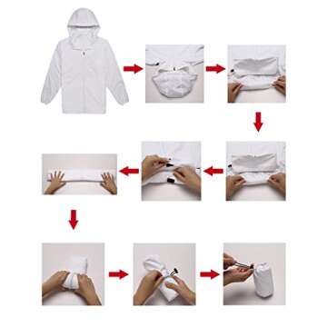 Zeagoo Womens Lightweight Jacket UV Protect and quick Dry Windproof Skin Coat, Black, Small