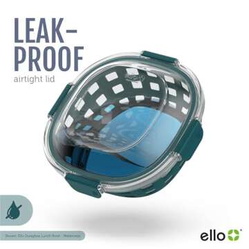 Ello DuraGlass Lunch Bowl - Airtight and Durable Container