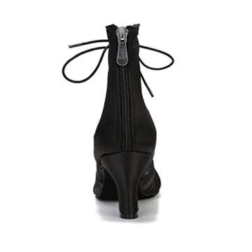 YYTing Women’s Ballroom Dance Boots with 2.5 Inch Heels