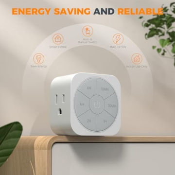 Compact Countdown Timer Outlet for Smart Home Living