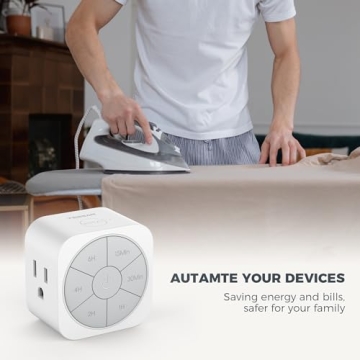 Compact Countdown Timer Outlet for Smart Home Living