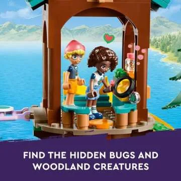 LEGO Friends Adventure Camp Tree House Toy with Doll Accessories, Summer Toy Playset for Kids with 5 Mini Dolls and 5 Animal Toy Figures, Awesome Gift for Girls and Boys Ages 8 and Up, 42631