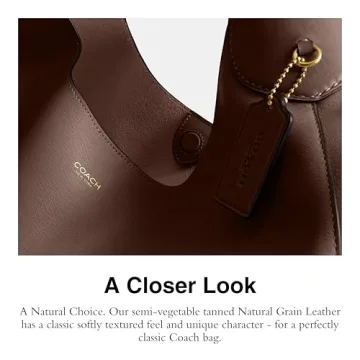 Shop Coach Brooklyn Shoulder Bag 39 Maple - Stylish Leather Hobo Bag