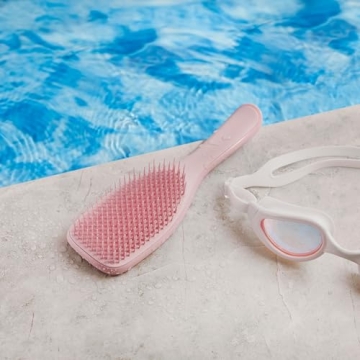 Tangle Teezer Ultimate Detangler Hairbrush for Wet & Dry Hair, Eliminates Knots & Reduces Breakage for All Hair Types, Millennial Pink