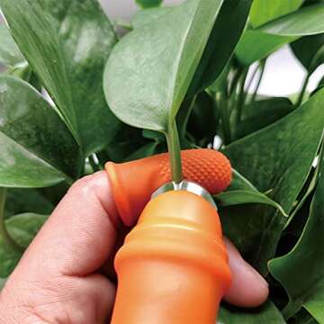 zhuohai Garden Silicone Thumb Knife, Finger Knife, Harvesting Plant Knife,Plants Picking Trim Tools ...