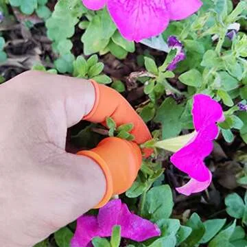 zhuohai Garden Silicone Thumb Knife, Finger Knife, Harvesting Plant Knife,Plants Picking Trim Tools and Also be Your Good Help in Kitchen (S)