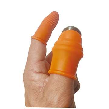 zhuohai Garden Silicone Thumb Knife, Finger Knife, Harvesting Plant Knife,Plants Picking Trim Tools and Also be Your Good Help in Kitchen (S)