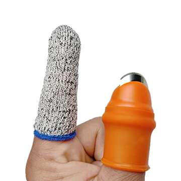 zhuohai Garden Silicone Thumb Knife, Finger Knife, Harvesting Plant Knife,Plants Picking Trim Tools and Also be Your Good Help in Kitchen (S)