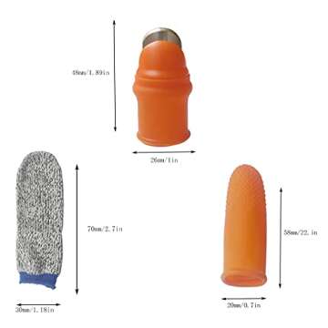 zhuohai Garden Silicone Thumb Knife, Finger Knife, Harvesting Plant Knife,Plants Picking Trim Tools and Also be Your Good Help in Kitchen (S)