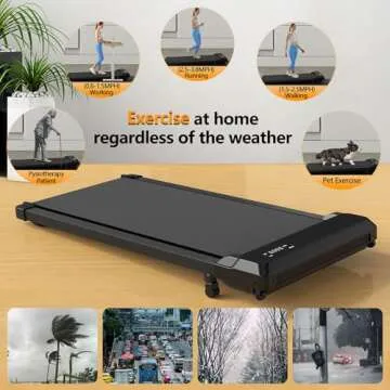 Compact Walking Pad Treadmill for Home Office Fitness