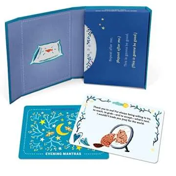 Knock Knock Affirmators! Mantras Evening - Night Affirmation Cards Deck, Positive Affirmations & Meditation Cards (30 Cards Deck)