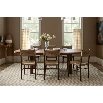 Loloi Chris Loves Julia x Bradley Collection, Ivory & Beige, 3'-6" x 5'-6" Accent Rug – Classic Striped Area Rugs for Living Room, Bedroom, Entryway & Hallway, High Traffic Area Home Decor Rug