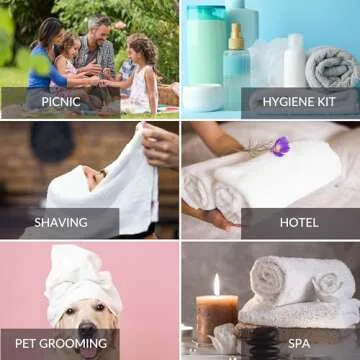 GOLD TEXTILES 24 Pack White Hand Towels for Home and Spa