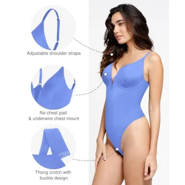 Popilush Shapewear Bodysuits for Women Tummy Control Corset