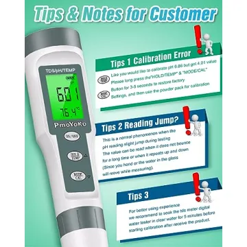 High Accuracy 3 in 1 Digital pH/TDS Meter