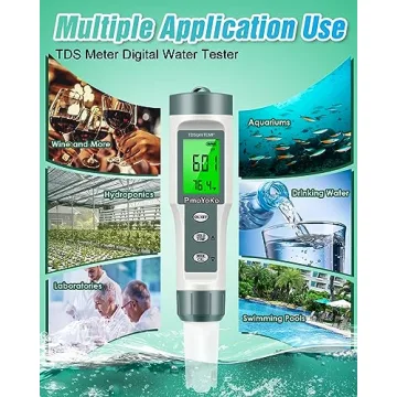 High Accuracy 3 in 1 Digital pH/TDS Meter