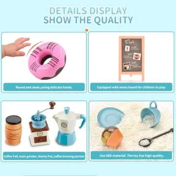 Kids Pretend Tea Party Set - 41 PCS Coffee Maker Gift