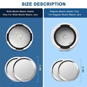 Electric Mason Jar Vacuum Sealer for Food Storage