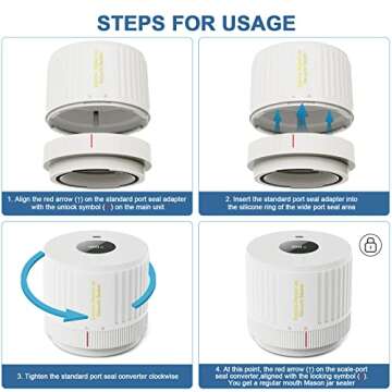 Electric Mason Jar Vacuum Sealer for Food Storage
